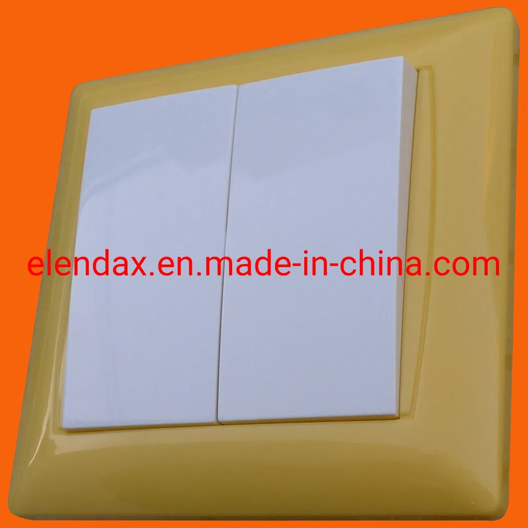 Interruptor eléctrico de pared empotrado de estilo europeo (F6205)