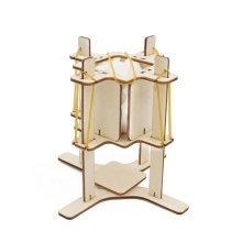 DIY Wooden Assembly Set with Vibration Sensor for Physical Science Education