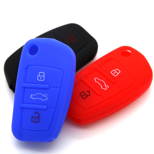 Silicone car key shell for audi