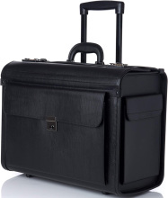 Rolling 17" Laptop Briefcase on Wheels Attache Lawyers Case business case Legal Size