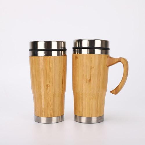 450ML Bamboo Coffee Mug with Bamboo Handle