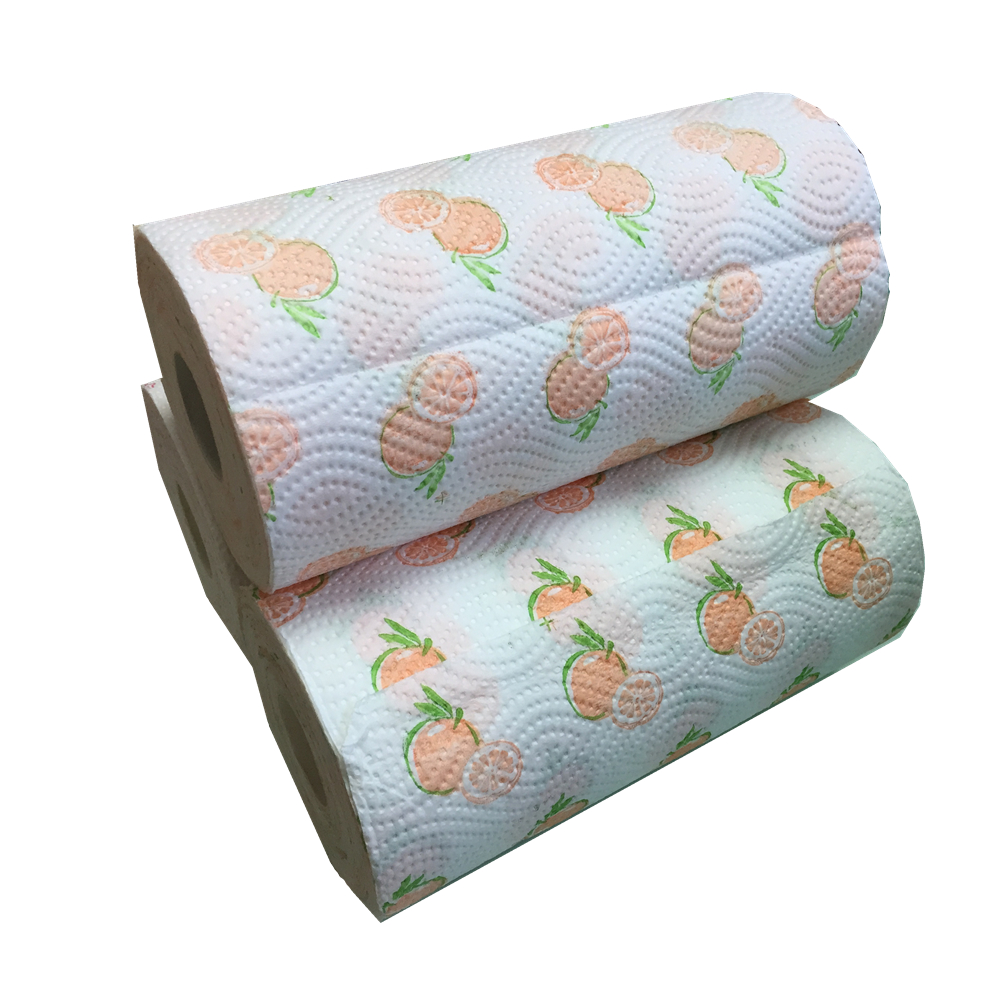 Toallas de papel virgen estampadas lindas desechables para la cocina