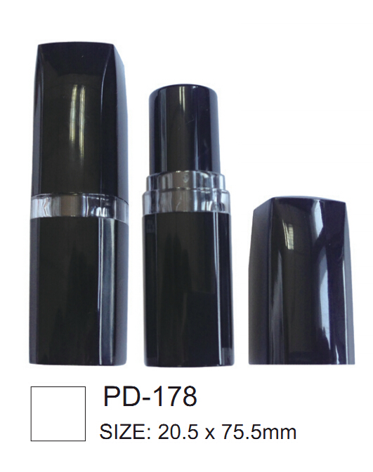 Empty Plastic Lipstick Case With Middle Ring