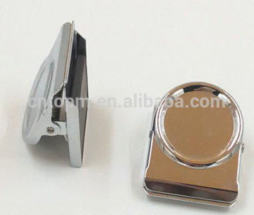flexible gleamy 30mm Square metal strongly magnetic memo clip from shanghai factory