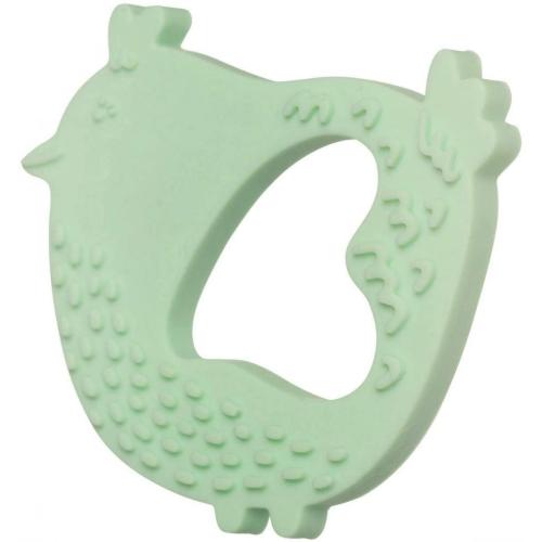 Em bé điếm đồ chơi gà con kết cấu silicone teether