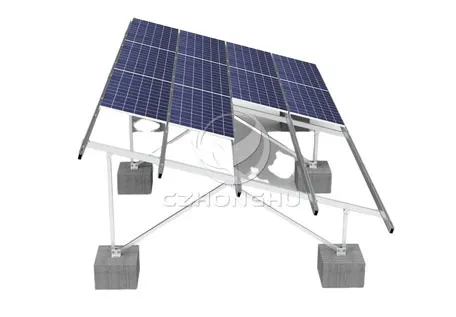 Czhonghu Mounting Structure Photovoltaic Stent China Wholesaler Polishing W Type Ground Screw Solar Panel Mounting Bracket
