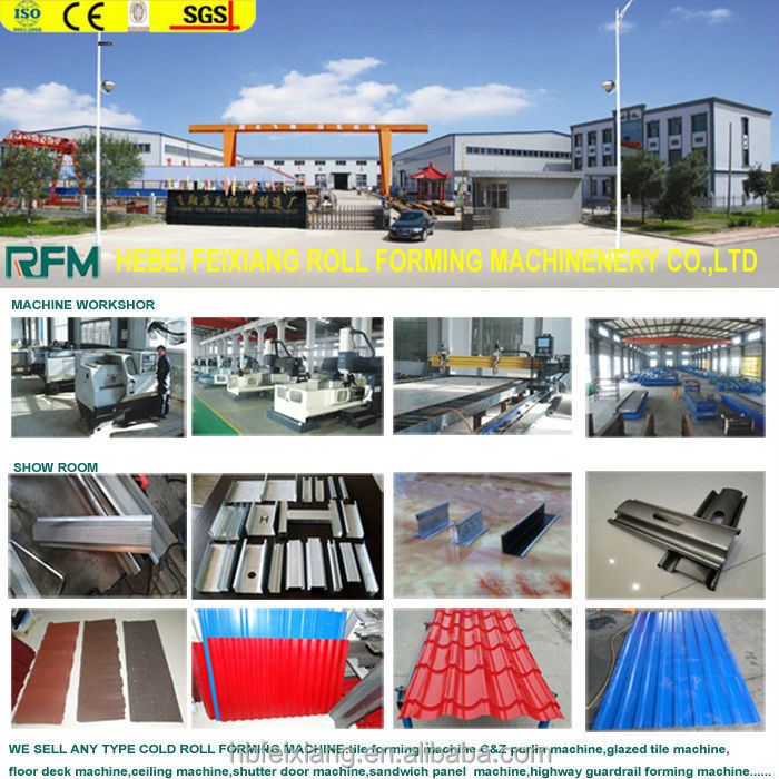 Standing seam metal roof color tile cold roll forming machine