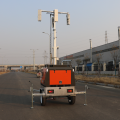 Portable generator mobile mast light tower