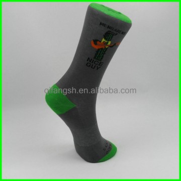 Mens funky patterned fancy knitted socks