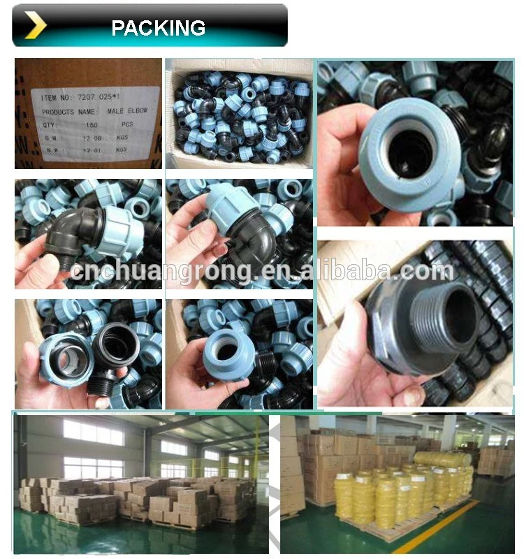 PP Compression Ball Valve for PE Pipe