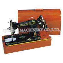 Hand Operated Sewing Machine Wooden Case and Handle