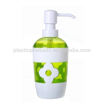 Decorative plastic lotion bottles for bath accessories