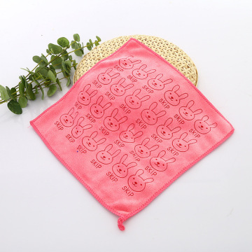 Nanometre microfibre carrée Petite serviette pour le visage