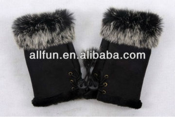 warm fur gloves