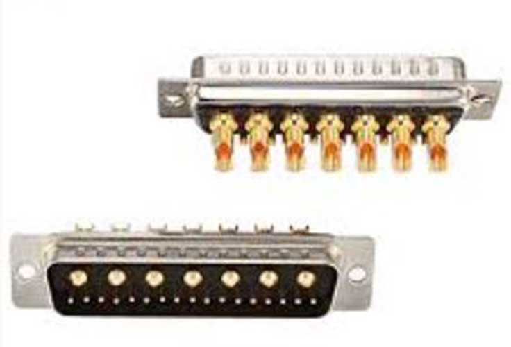 24W7 soldeer rechte Power D-Sub-connector mannelijk