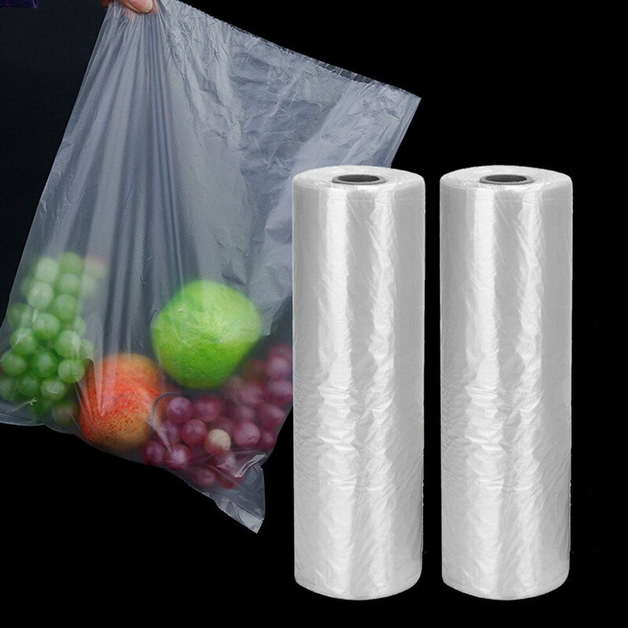 Plastic Produce Bag Roll Vegetavle Food Bread Clear Bag