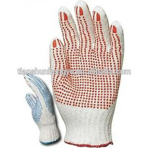 PVC Dotted Glove PVC dotted cotton Gloves