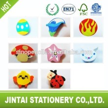 animal design and Vegetable design eraser