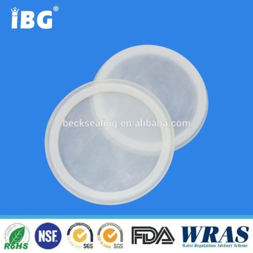 white semi-transparent silicone rubber gaskets