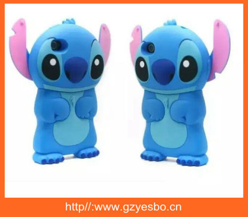 Cool 3D Stitch silicone case soft cover for iphone 6, case for iphone 6