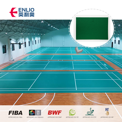 Sol en plastique sportif Enlio pour terrain de badminton