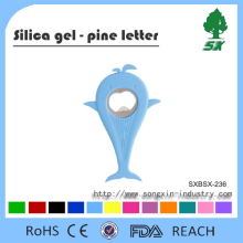 Silicone Dolphin Shape Bottle Opener With Megnet