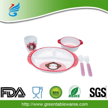 Children Dinner Set and Bowl Sets with Bowl Cup Spoon Fork Wholesale