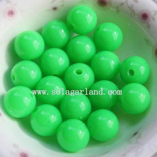 Fashion Sparking Lots Acrylic Round Smooth Crystal Beads Wholesale