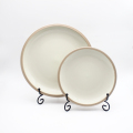 Makan Malam Borong Porselin Seramik Round Restaurant Restaurant Stoneware Stoneware Dessert Teller Dinner Bowl Set