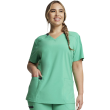 Nursing Uniform V-Neck Short Sleeve Scrubs for Women