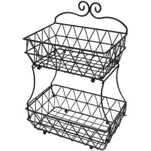 2Tier Detachable Fruit Basket For Kitchen