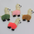 Popolare mini charms in resina a forma di alpaca per la decorazione del giocattolo fai da te perline melma bambini camera da letto ornamenti decorazione del telefono