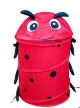 Cartoon Laundry Hamper with Zipper Cover