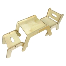 Stackable Wooden Activity Chair and Table Set for Montessori Daycare