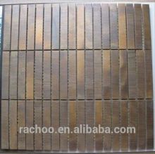 15x148mm long strip copper mosaic backsplash kitchen bathroom wall decorate tile