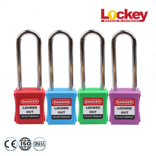 Safety 76mm Steel Shackle Plastic Body Padlock