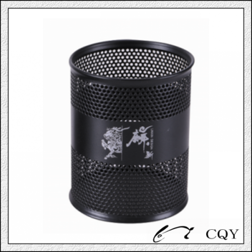 mesh punched sheet metal pen cup