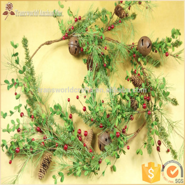 Decorative artificial christmas garland, flower vine, plastic flower garland, vine leaves, floral garland, Florist Supplies