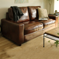 Bequeme Couch Living Brown Leder Sofas Set