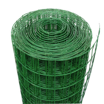PVC welded mesh fence green