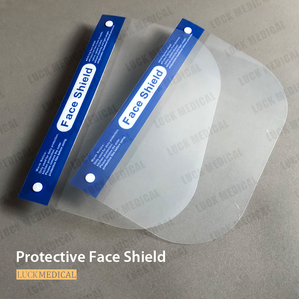 Covid Protective Face Shield klarer Anblick