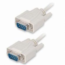 DB9 M Cables, Molded Type, Ferrite Cores are Available, RoHS Compliance