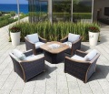 Leisure 5pcs craft outdoor sofa set rotan
