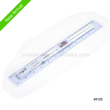 high quality ruler set with pencil sharper and eraser geometry ruler set