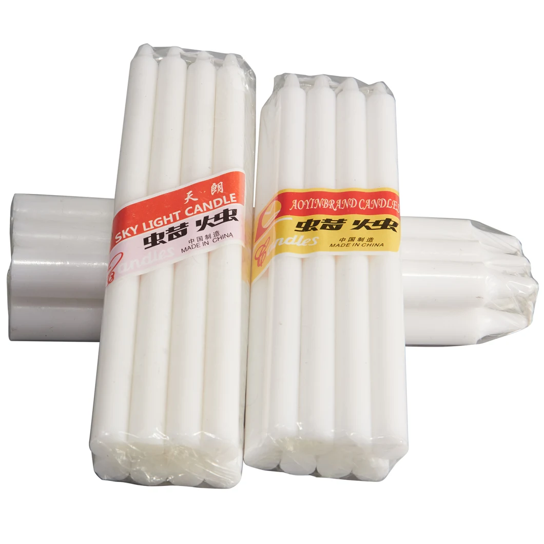 Cheap Price Wax Household White Plain Candles to Africa Market