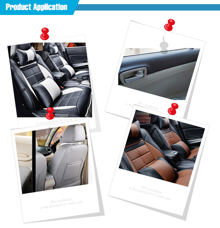 Classic lychee embossing car seat Pvc artificial leather for cars