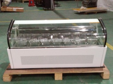 Commercial Ice Cream Display Case 6 flavor Ice cream freezer