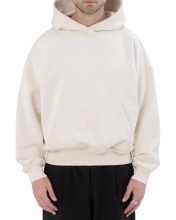 Custom High-Quality 100% Cotton Oversized Unisex Fleece Black Hoodies with Crop Options for Men