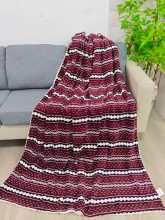 Reversible Plaid Flannel Sherpa Fleece Throw