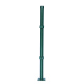 Green Coated Round Metal Fence Post Easy Assembly